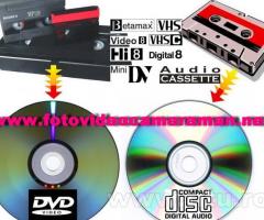 Montaj video,copiere casete pe dvd/bluray